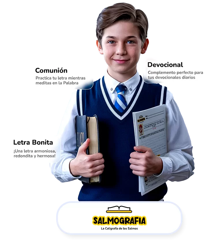 Niño con material Salmografía